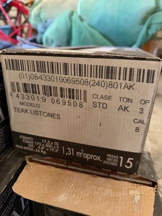 Cajas de azulejos efecto madera