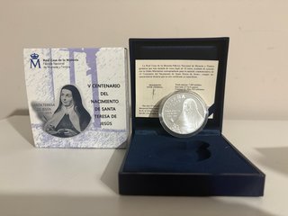 Moneda 10 euros España 2015 Santa Teresa