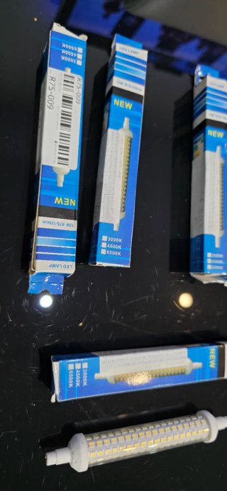 Bombilla LED R7S 12W 135mm 6 unidades