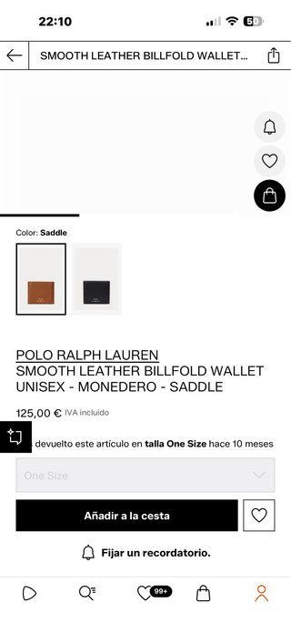 Cartera Polo Ralph Lauren Marrón
