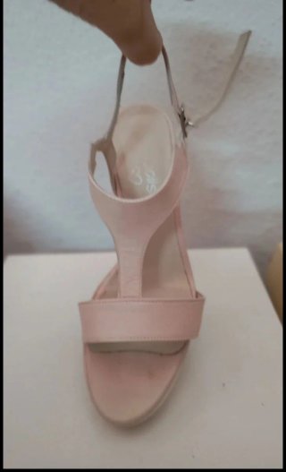 Sandali donna tacco rosa