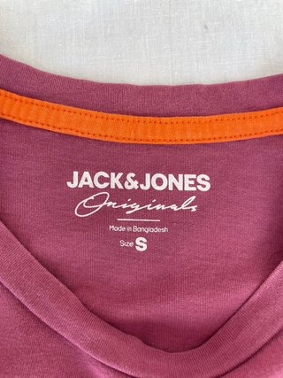 T-shirt Jack & Jones bordeaux uomo - nuova