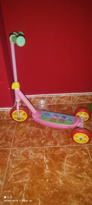 Patinete infantil 3 ruedas Peppa Pig