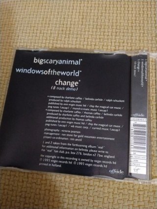 CD Maxi BELINDA CARLISLE (Big Scary Animal)