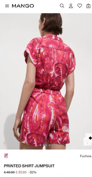 Mono rosa Talla XS Mango