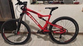 Bicicleta MTB Doble Suspensión B'Twin Rockrider -