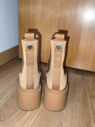 Botas Chelsea Beige/Marrón