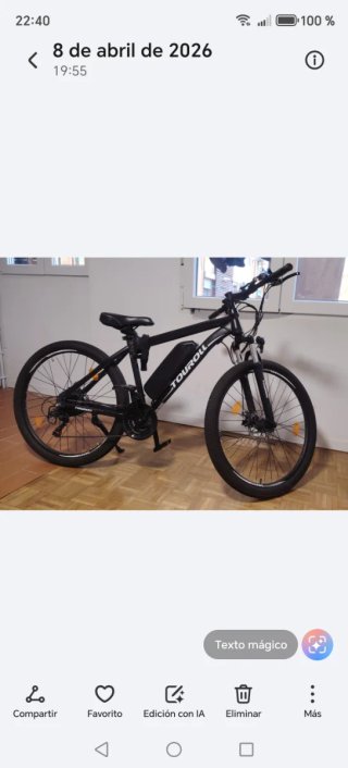 Bicicleta Eléctrica Negra