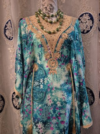 Vestido Marroquí Elegante Talla Única