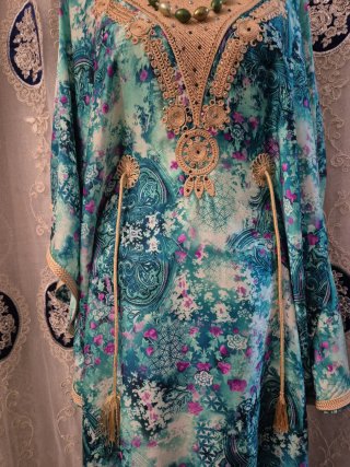 Vestido Marroquí Elegante Talla Única