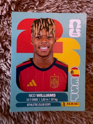 Cromo Nico Williams Mundial FIFA 2023