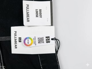 Pantalones Cargo Pull&Bear Baggy Loose Negros