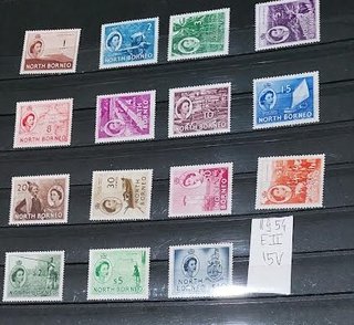 (nu382/386a)Nord Borneo- N.Rh.Nyas.  sc.50%
