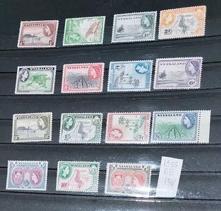 (nu382/386a)Nord Borneo- N.Rh.Nyas.  sc.50%