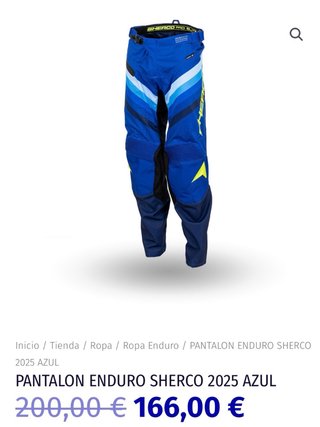 Pantalón Sherco Enduro Talla 42