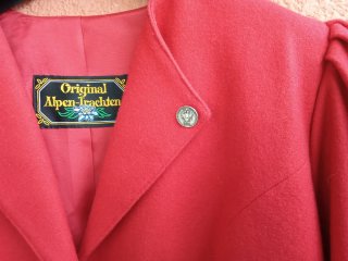Giacca tirolese Original Alpen Trachten rossa