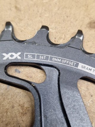 Prato SRAM T-TYPE XX SL 36D 0mm Offset
