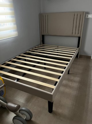 Estructura cama 120x200cm beige