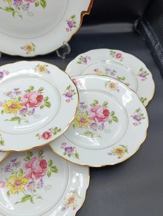 Juego de postre porcelana francesa