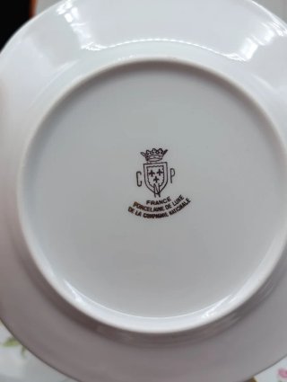 Juego de postre porcelana francesa