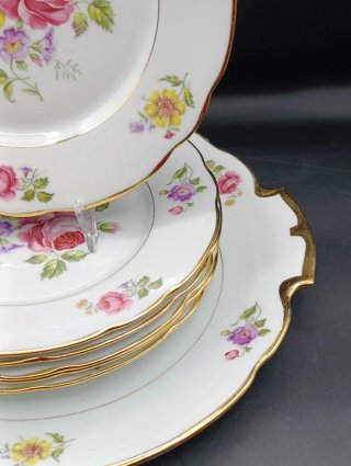 Juego de postre porcelana francesa