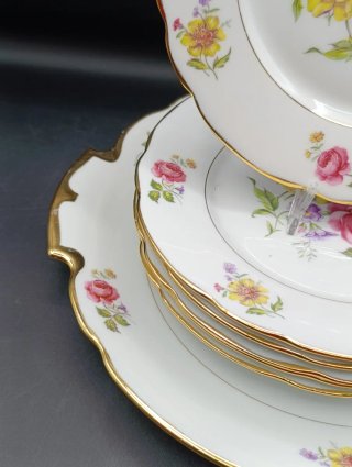 Juego de postre porcelana francesa