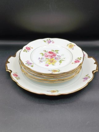 Juego de postre porcelana francesa