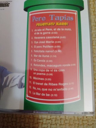 CD PERE TAPIAS - Felicitats Nano!