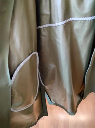 Gabardina Zara Mujer Talla M Verde Oliva