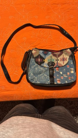 Bolso bandolera patchwork