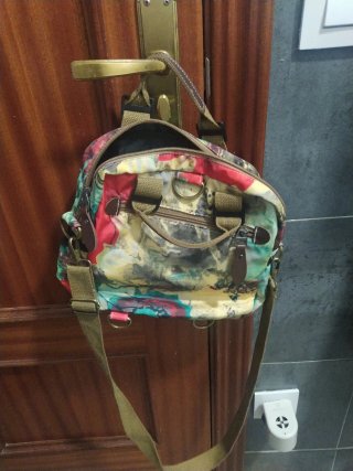 Bolso rosa terciopelo