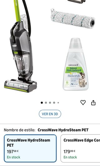 Aspirador Bissell Crosswave HydroSteam Pet