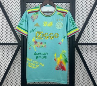 Camiseta Ajax Adidas Azul y Turquesa