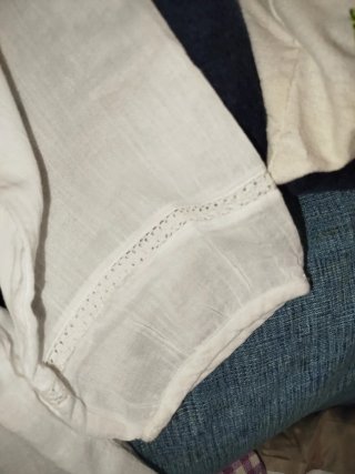 Vestito/Tunica bianca in stile boho-chic