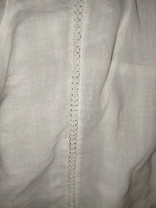 Vestito/Tunica bianca in stile boho-chic