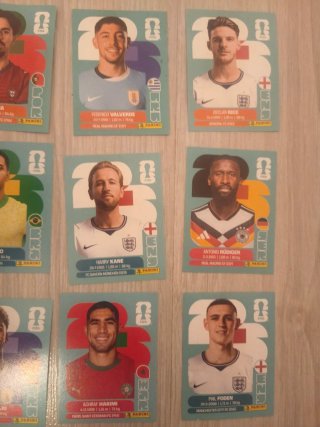 12 cromos jugadores estrellas Mundial 2023