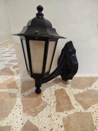 Farol de terraza negro