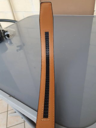 Cintura uomo similpelle con fibbia GG
