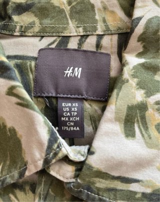 Camisa Hawaiana H&M Talla XS