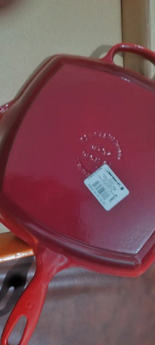 Parrilla Le Creuset Asadora / Grill Negra y Naranj