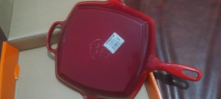 Parrilla Le Creuset Asadora / Grill Negra y Naranj