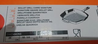 Parrilla Le Creuset Asadora / Grill Negra y Naranj