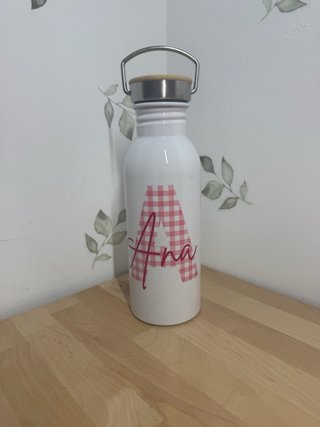 Botella personalizada cuadros vichy
