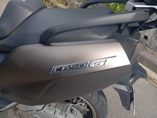 BMW C 650 GT Maxi Scooter beige-marron..