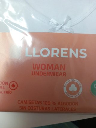 Camiseta interior térmica Llorens mujer 56-XL