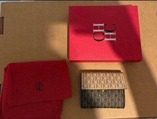 Monedero CH Carolina Herrera Bicolor Compacto
