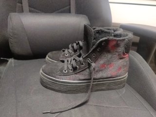 Zapatillas Converse negras con plataforma