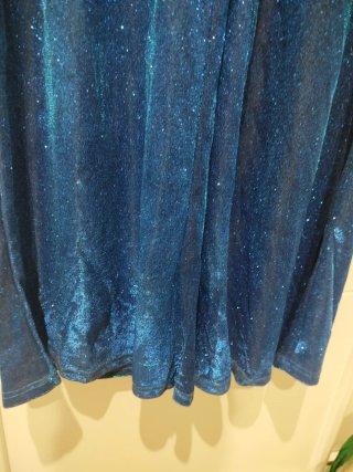 Pantalones brillantes azules