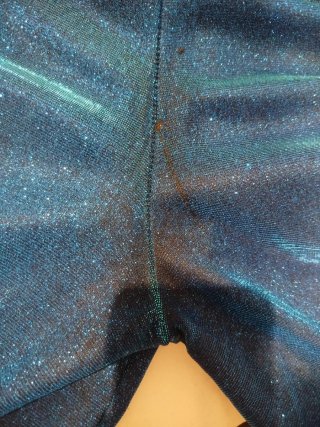 Pantalones brillantes azules