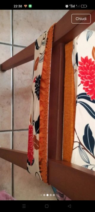 6 Copricuscini Sedia Tessuto Multicolore